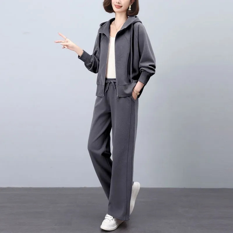 Plant Parent Hoodie - Casual cinza conjunto 2025 verão nova