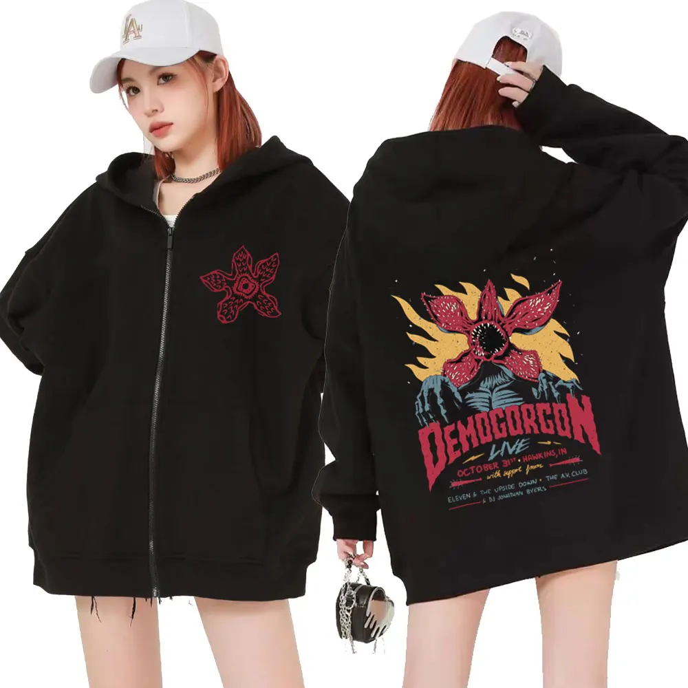 Plant Parent Hoodie - Eddie munson o demogorgon zíper hoodie