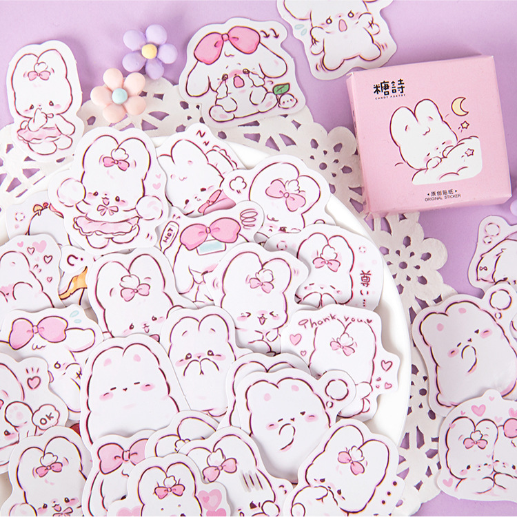Planned Parenthood - 45 pçs/caixa coelho bonito diário kawaii