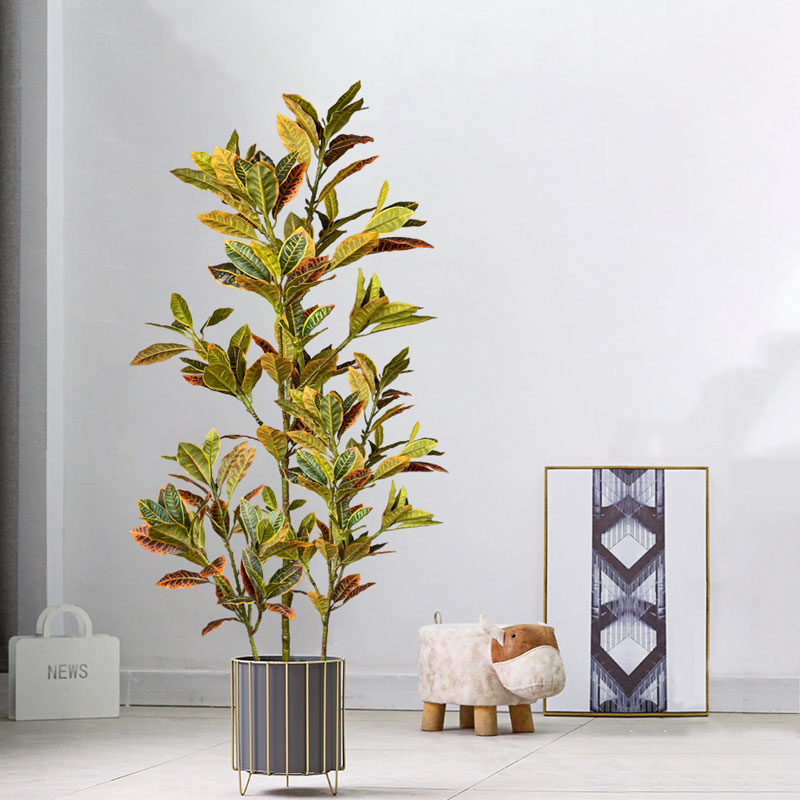 Rubber Plant Ficus - 120cm grande falso ficus árvore artificial