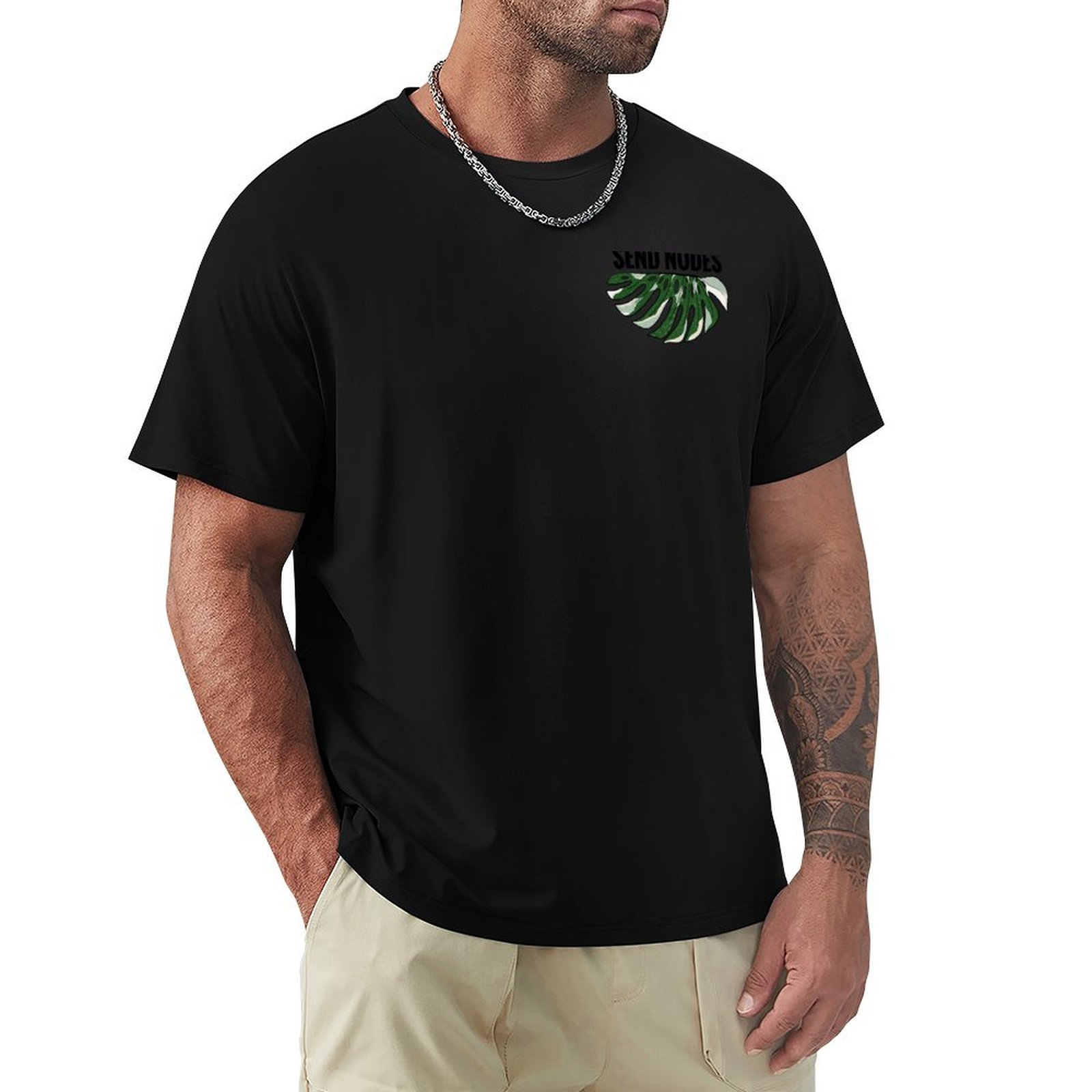 Variegated Monstera Node - Camiseta Send Nodes - Variegated Monstera,