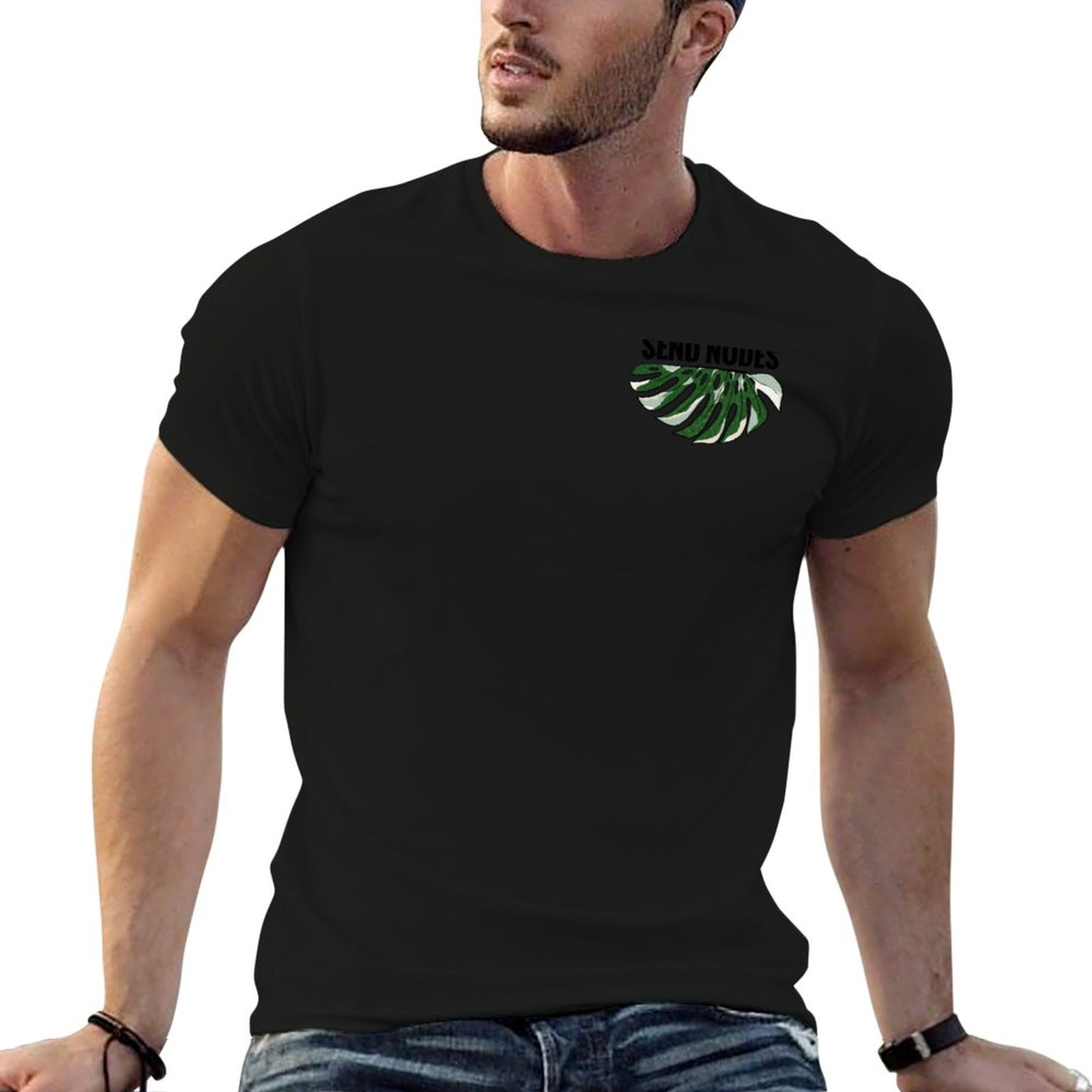 Variegated Monstera Node - Camiseta Send Nodes - Variegated Monstera,