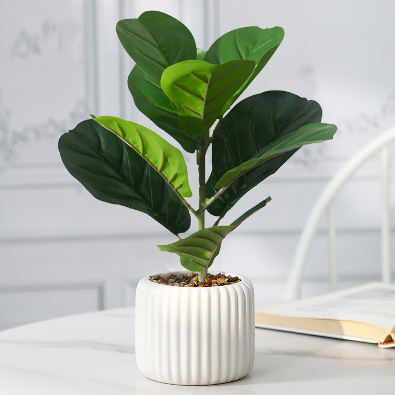 Rubber Plant Ficus - 38cm falso ficus árvore artificial violino