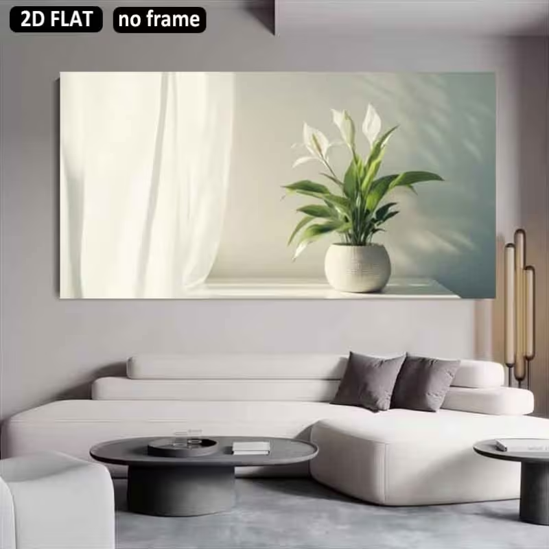 (1 peça sem moldura) Impressão - Peace Lily White avaliação e preço