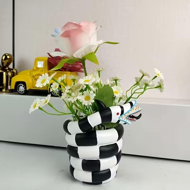 Vaso de Resina em Formato de C - Snake Plant Ceramic avaliação e preço