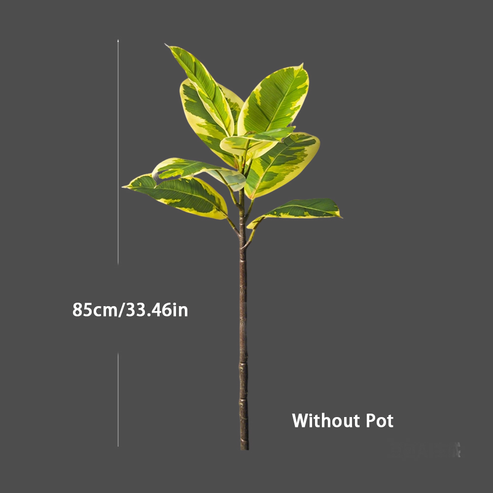 Plantas Artificiais Grandes de - Rubber Plant Ficus avaliação e preço