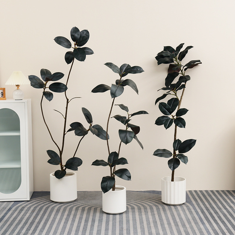 Planta artificial de plástico  - Rubber Plant Ficus avaliação e preço