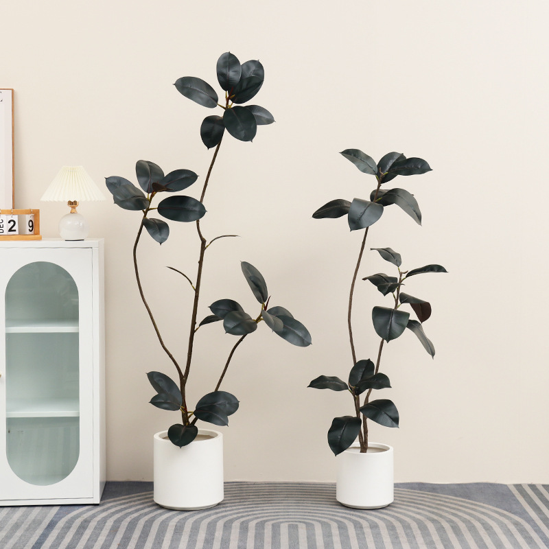Planta artificial de plástico  - Rubber Plant Ficus avaliação e preço