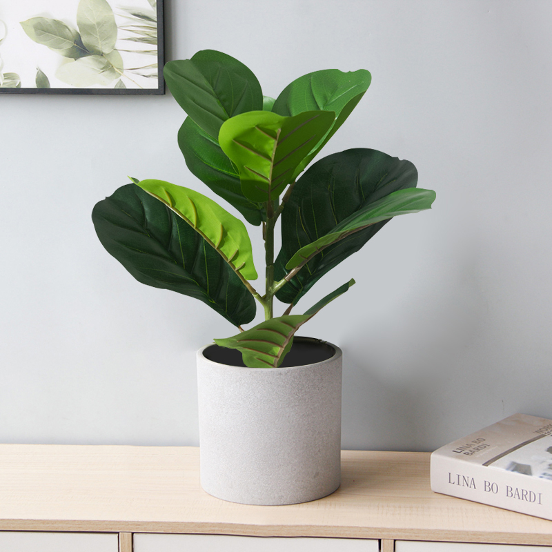 38cm falso ficus árvore artifi - Rubber Plant Ficus avaliação e preço