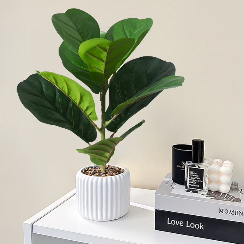38cm falso ficus árvore artifi - Rubber Plant Ficus avaliação e preço