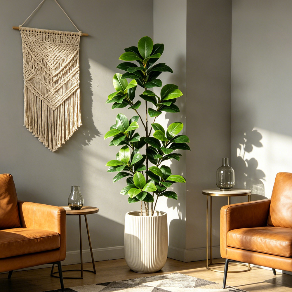 Árvore Artificial Grande de Fi - Rubber Plant Ficus avaliação e preço