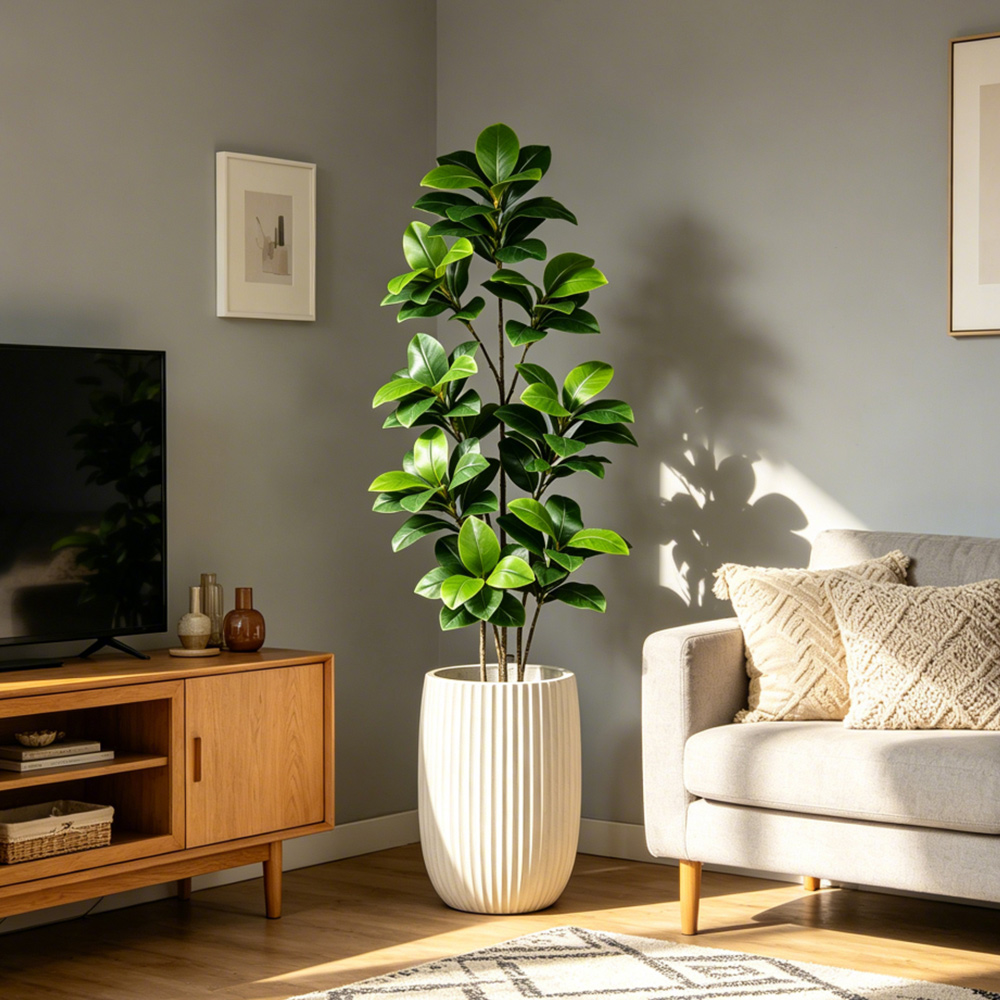 Árvore Artificial Grande de Fi - Rubber Plant Ficus avaliação e preço